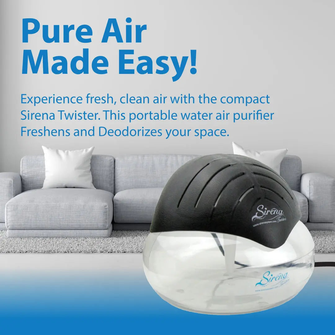🌿 Water-Based Air Purifier & Essential Oil Diffuser with 7-Color LED Light, Compact Home Air Freshener for Pet, Smoke & Everyday Odors